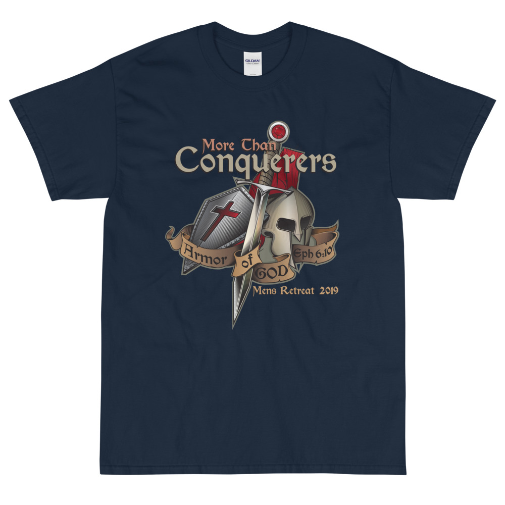 More Than Conquerers - 2019 Mens Retreat T-Shirt